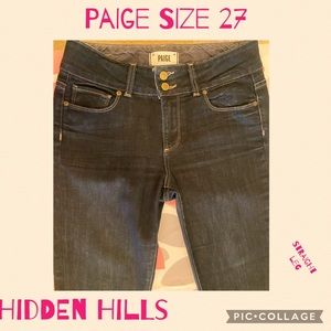 Paige size 27 Hidden Hills straight leg💓AMAZING fit&feelLIKE NEW